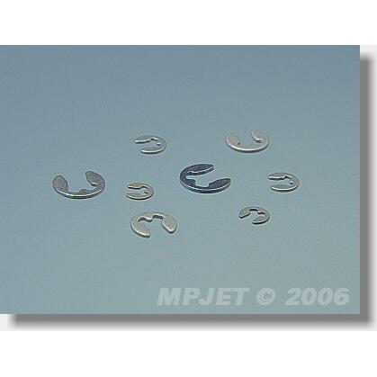 MP Jet, Muttern + Unterlegscheiben, wellensicherungsringe für 1,9mm wellen (10stk.)