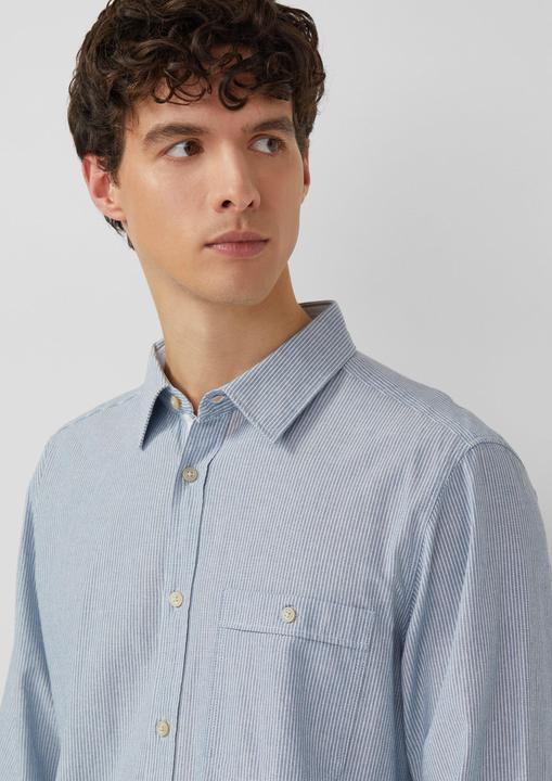 Immagine prodotto s.Oliver Hemd Regular Fit: Gemustertes Langarmhemd mit Kentkragen (S)