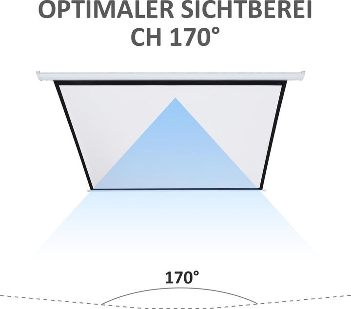 Produktbild Homcom Beamer-Leinwand Kunststoff, Metall Weiss (4:3)