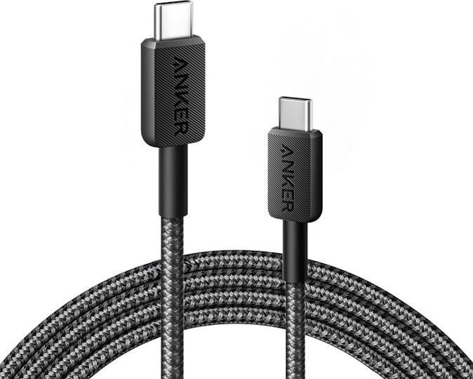 Actual product image Anker Cable 322 USB-C do USB-C 0.9m czarny (0.90 m, USB 3.2 Gen 2, 60 W)