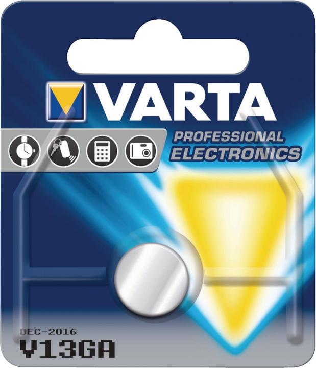 Produktbild Varta Electronics V13GA (1 Stk., A76 / LR44 / AG13 / L1154 / LR1154 / 157, 138 mAh)