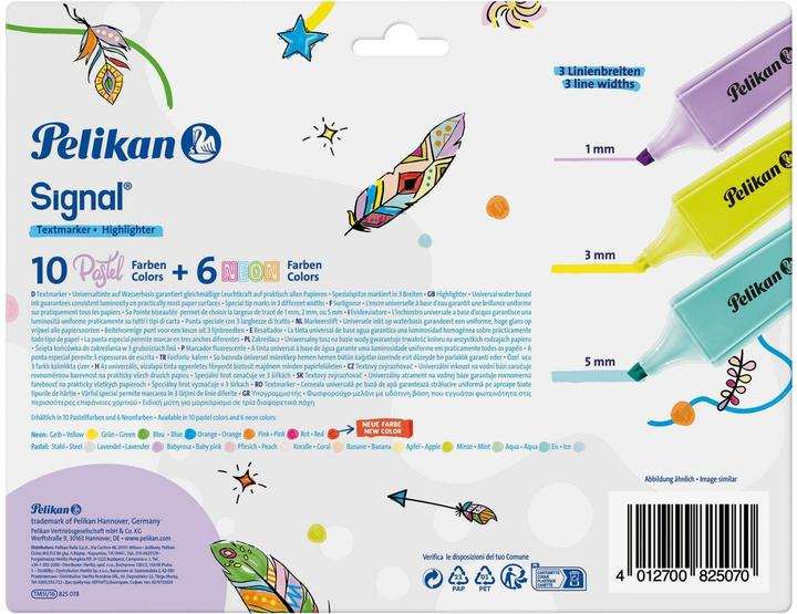Produktbild Pelikan Textmarker Signal farbig (16x)