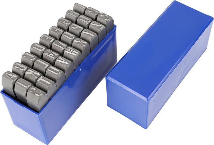 Produktbild Dönges Handschlagstempelsatz spitz, 27-teilig, A - Z, Schrifthöhe 4 mm