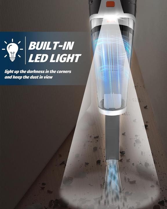 Produktbild Servomaster Kabelloser Handstaubsauger mit LED-Beleuchtung