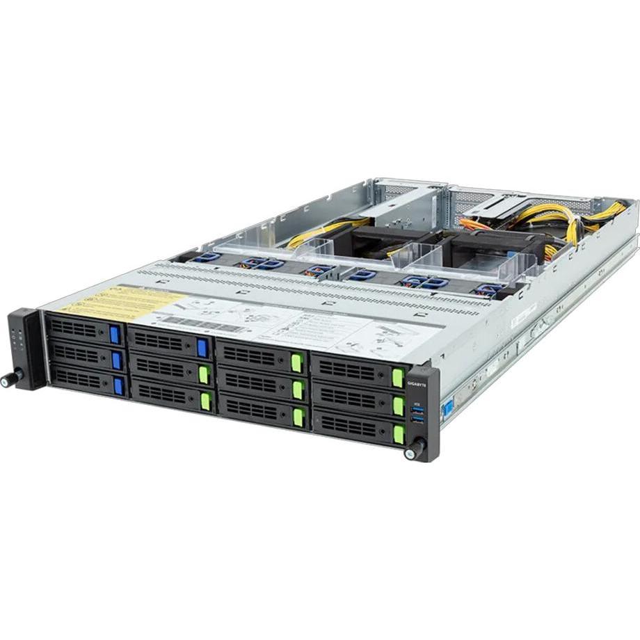 Gigabyte Barebone R283-ZF0-AAL1 (Rev. 3.x) Rack Server 2U Dual Sockel SP5 6NR283ZF0DR000ACL1, Server