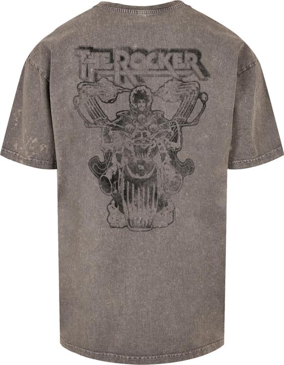Produktbild Merchcode Thin Lizzy - Logo Rocker Acid Washed Oversize Tee - 160111 (M)