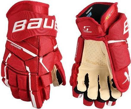 Bauer Supreme M5 Pro INT Hockey Gloves (Red, 13"/33 cm) (13)