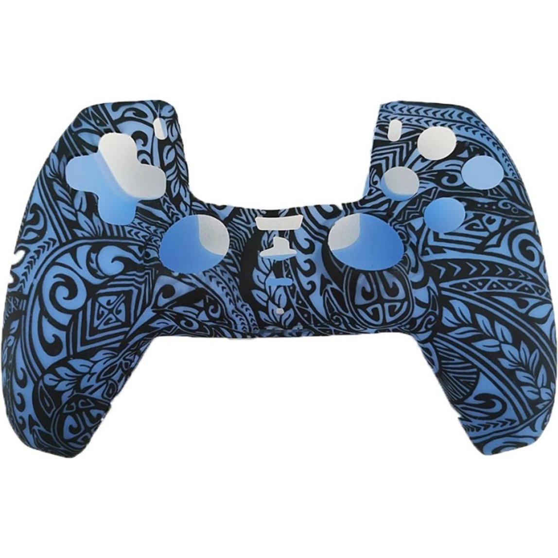 König Design 2 x Schutzhülle für Playstation 5 DualSense Controller Skin Silikon Schutz Motiv (Playstation Classic), Gam...