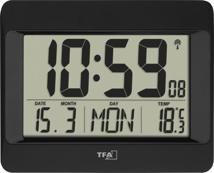 TFA Digital Funk-Wanduhr