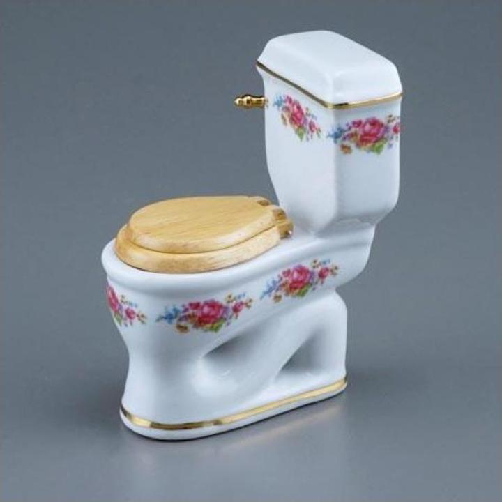 Actual product image Reutter 001.770/1 - Toilet "Dresden Rose", miniature