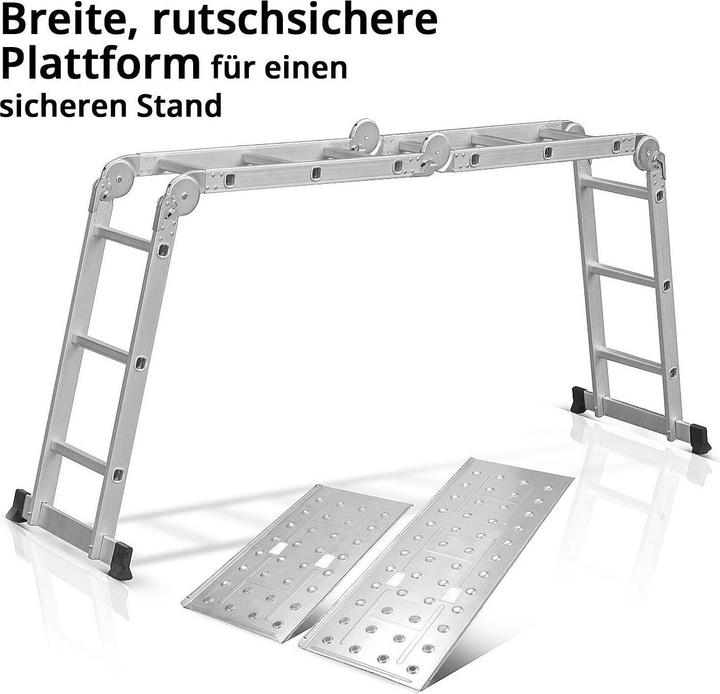 Immagine prodotto Stahlwerk ML-356-ST Mehrzweckleiter (Scaletta multiuso, 232 cm)