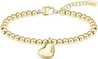 Immagine prodotto Hugo Boss Bracciale romantico da donna in acciaio placcato oro Perline 1580643 (Acciaio)