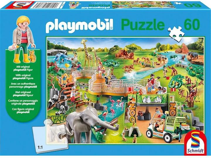 Produktbild Schmidt Spiele Playmobil Zoo inkl Original Figur (60 Teile)
