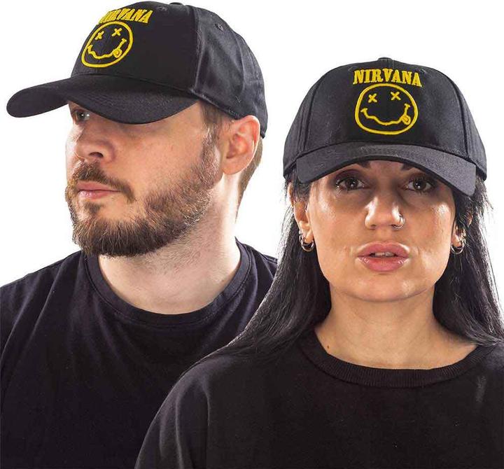 Nirvana Logo & Smiling Face Baseball Cap