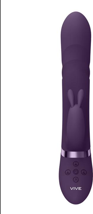 Actual product image Shots Vibrating and Rotating Wiggle G-Spot Rabbit - Pink