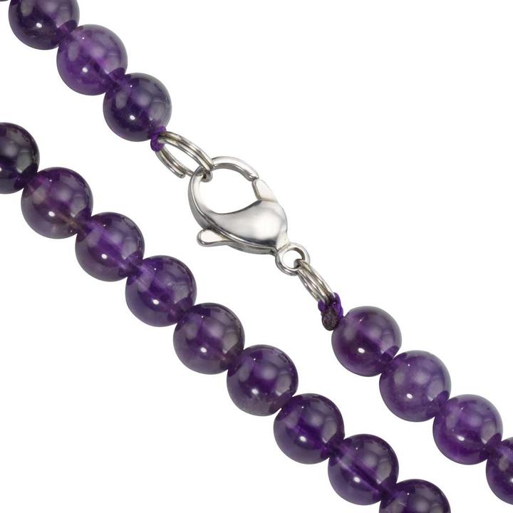 Produktbild Bijouteria Steinkette (Edelstahl, Amethyst, 45 cm)