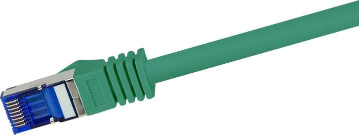 Image du produit LogiLink Câble de raccordement Ultraflex, Cat.6A, S/FTP, 1.5 m, vert avecCat.7 raw cable, extra flexible & (S/FTP, CAT6a, 1.50 m)