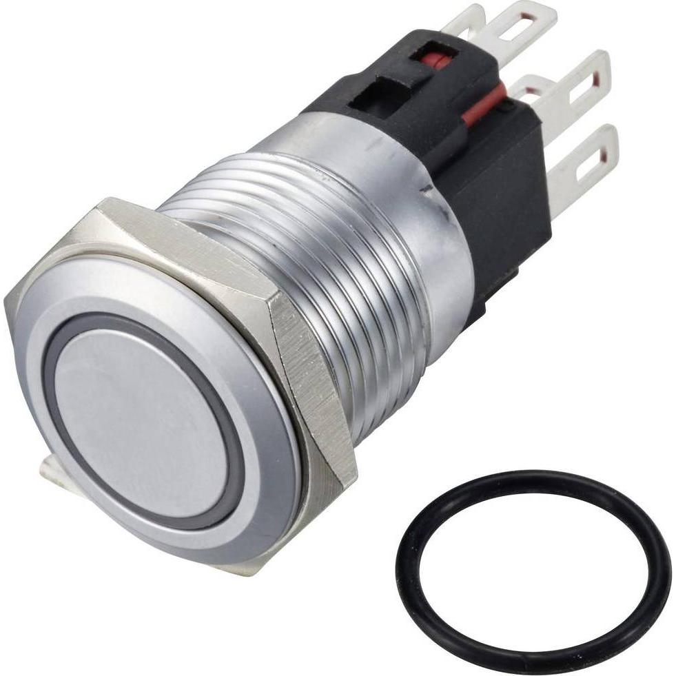 Tru Components TC-12647516 Drucktaster 250 V/AC 3 A 1 x Aus/(Ein) IP65 RGB tast, Taster + Schalter