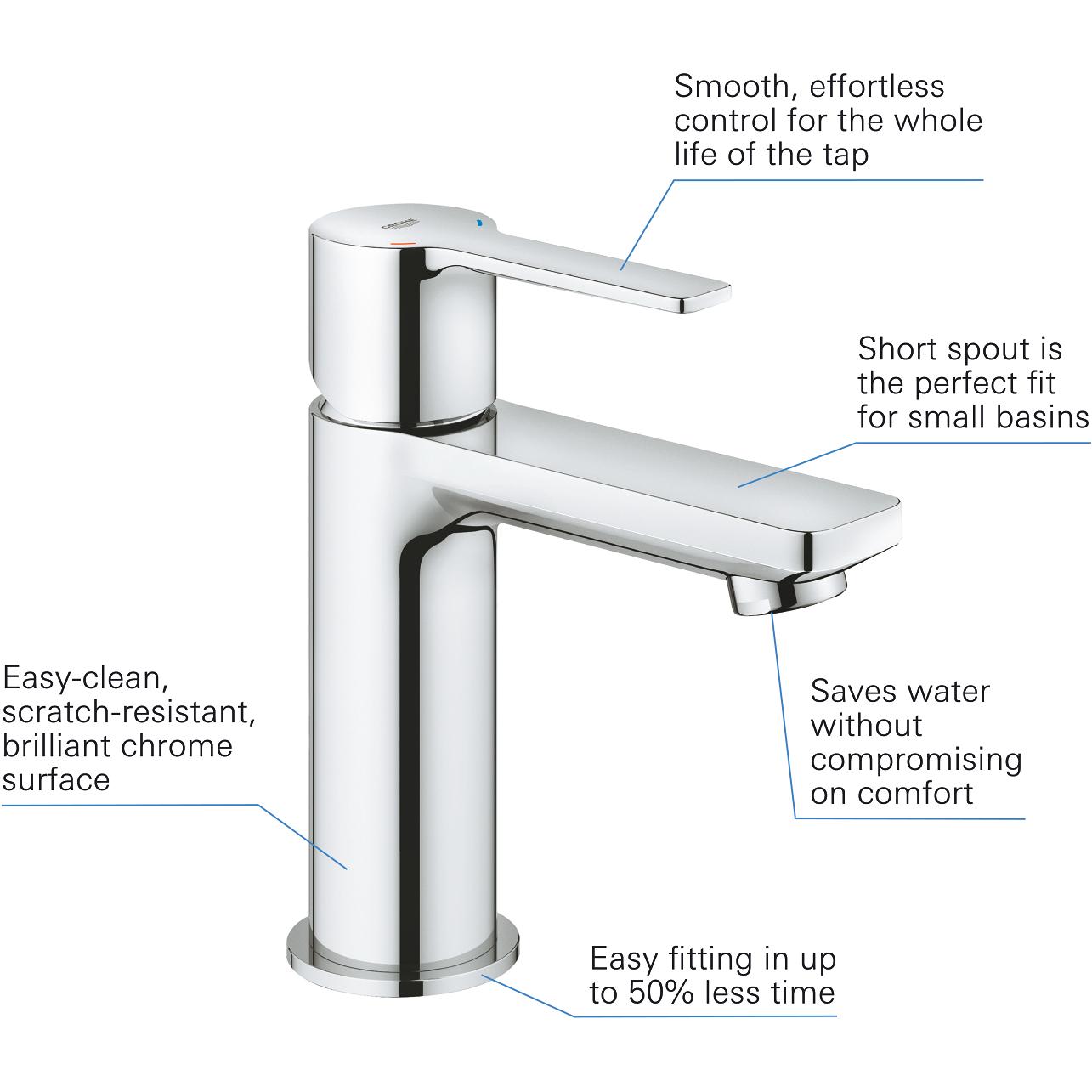 Thumbnail - Grohe, Badarmatur, Lineare Einhand-Waschtischbatterie XS-Size