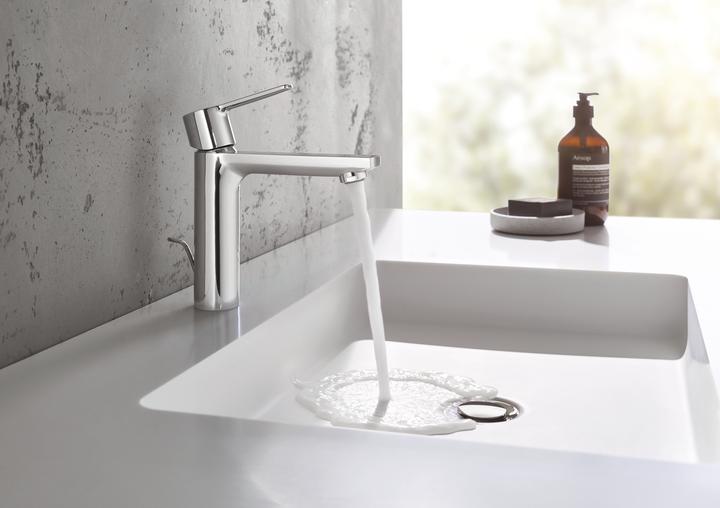 Actual product image Grohe Linear Single Hand Basin Mixer S-Size