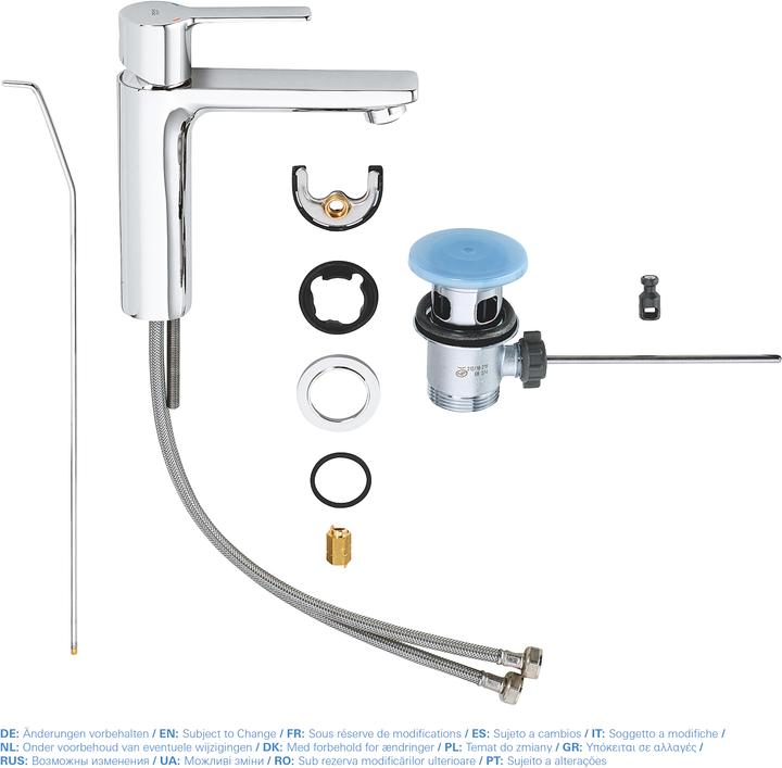 Actual product image Grohe Linear Single Hand Basin Mixer S-Size