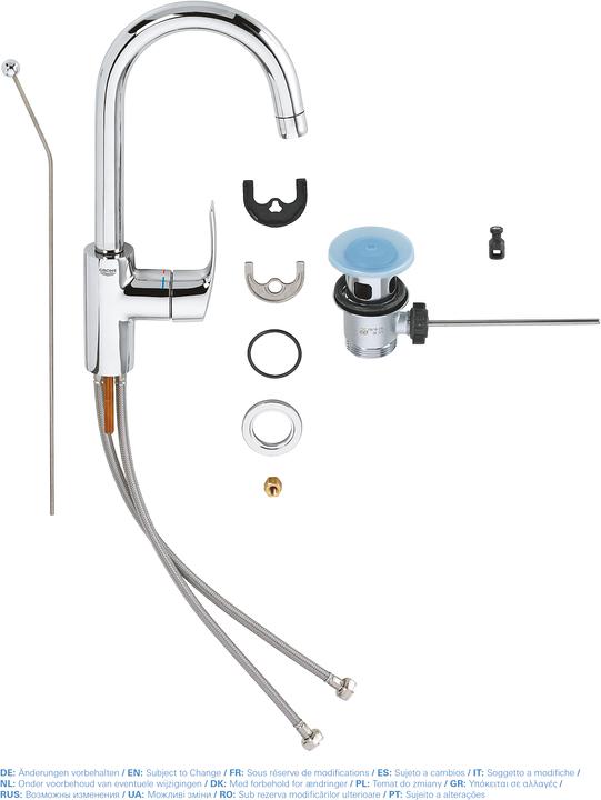 Actual product image Grohe Eurosmart single-lever basin mixer L-Size