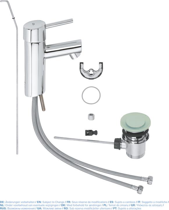 Productafbeelding Grohe Concetto ééngreeps wastafelmengkraan S-Maat