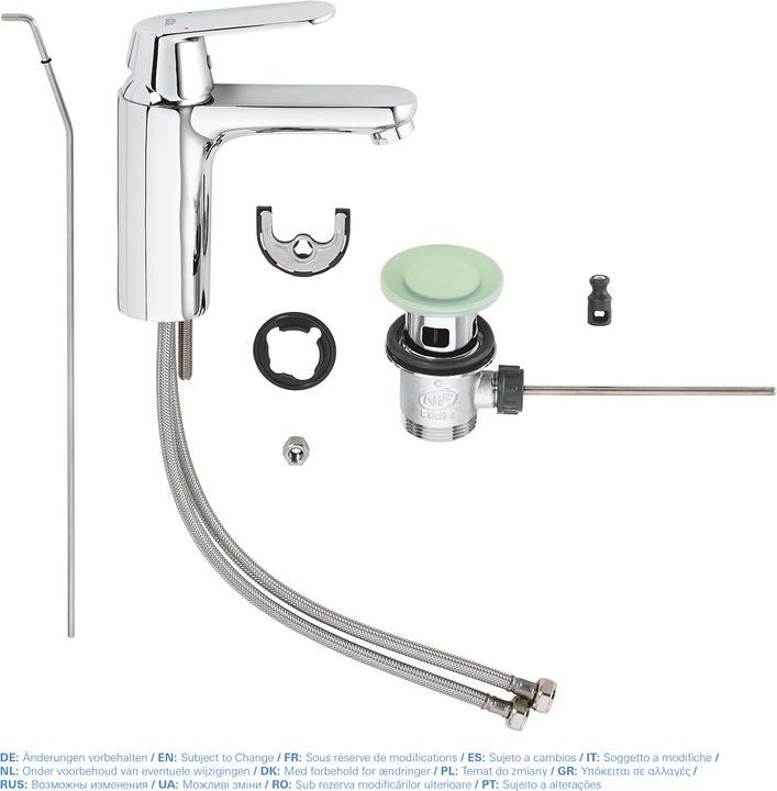 Productafbeelding Grohe Eurosmart Cosmopolitan ééngreeps wastafelmengkraan M-Size