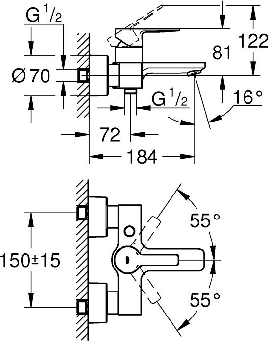 Immagine prodotto Grohe Miscelatore lineare monocomando per vasca da bagno