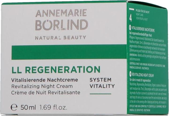 Label énergétique Annemarie Börlind Beauté naturelle (50 ml, Crème de nuit)