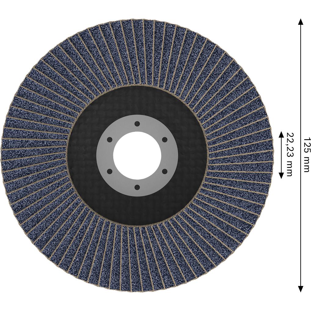 Bosch Professional Zubehör, Abrasivi, Bosch Accessories 2608626149 Fächerschleifscheibe 1 St. (80)