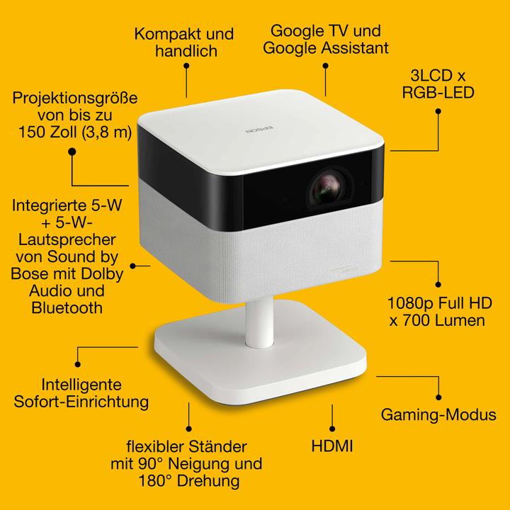 Produktbild Epson Lifestudio Flex - EF-71 Diamond Wh (Full HD, 700 lm, 1.2:1)