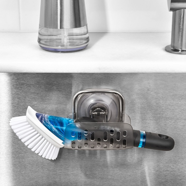 Immagine prodotto OXO Porta spugne con supporto a ventosa Grigio