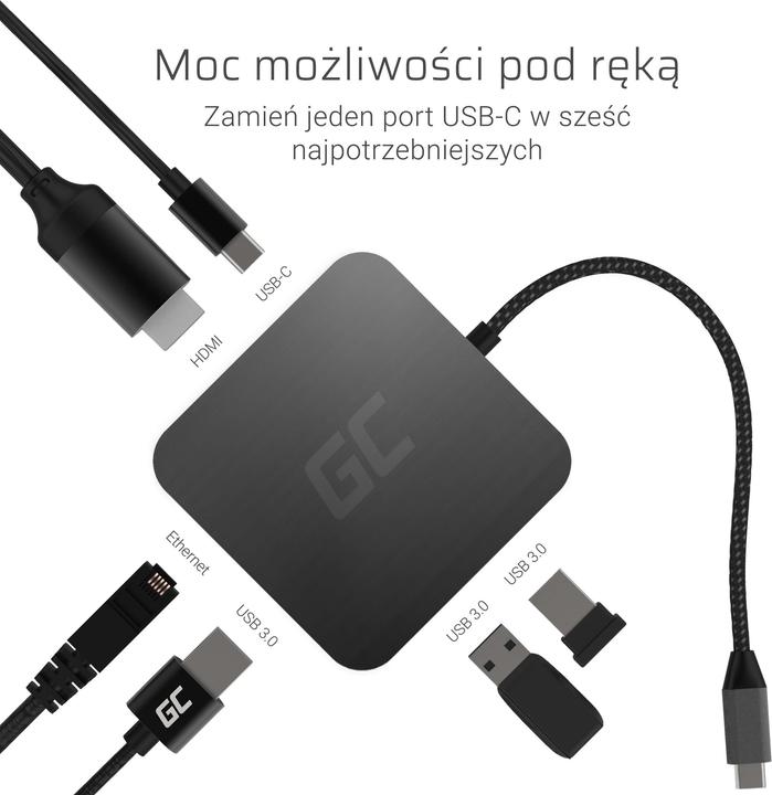 Immagine prodotto GreenCell AK61 (USB-C, 4 porte)