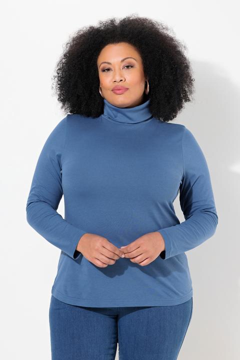 Produktbild Ulla Popken Shirt, Rollkragen, Slim, Langarm (58)
