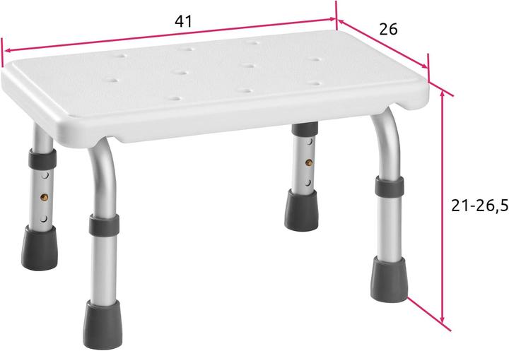 Produktbild tectake Duschhocker (120 kg)