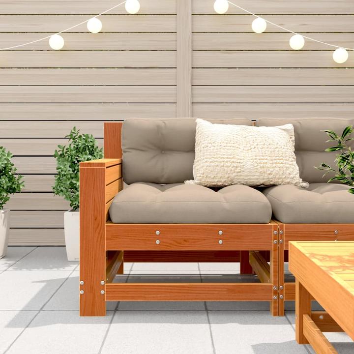 Actual product image vidaXL Garden sofa with armrest