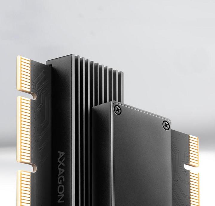 Actual product image Axagon PCEM2-XS adapter internal al.2 heatsink NVM