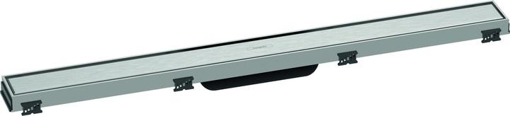 Actual product image hansgrohe RainDrain Match finished set shower channel 800 with height-adjustable frame (brushed stainless (800 mm)