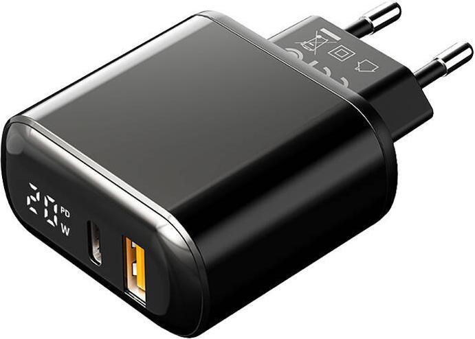 Mcdodo Wall charger CH-7170 PD 20W 2xUSB + USB-C (black) (20 W, 1 Port)