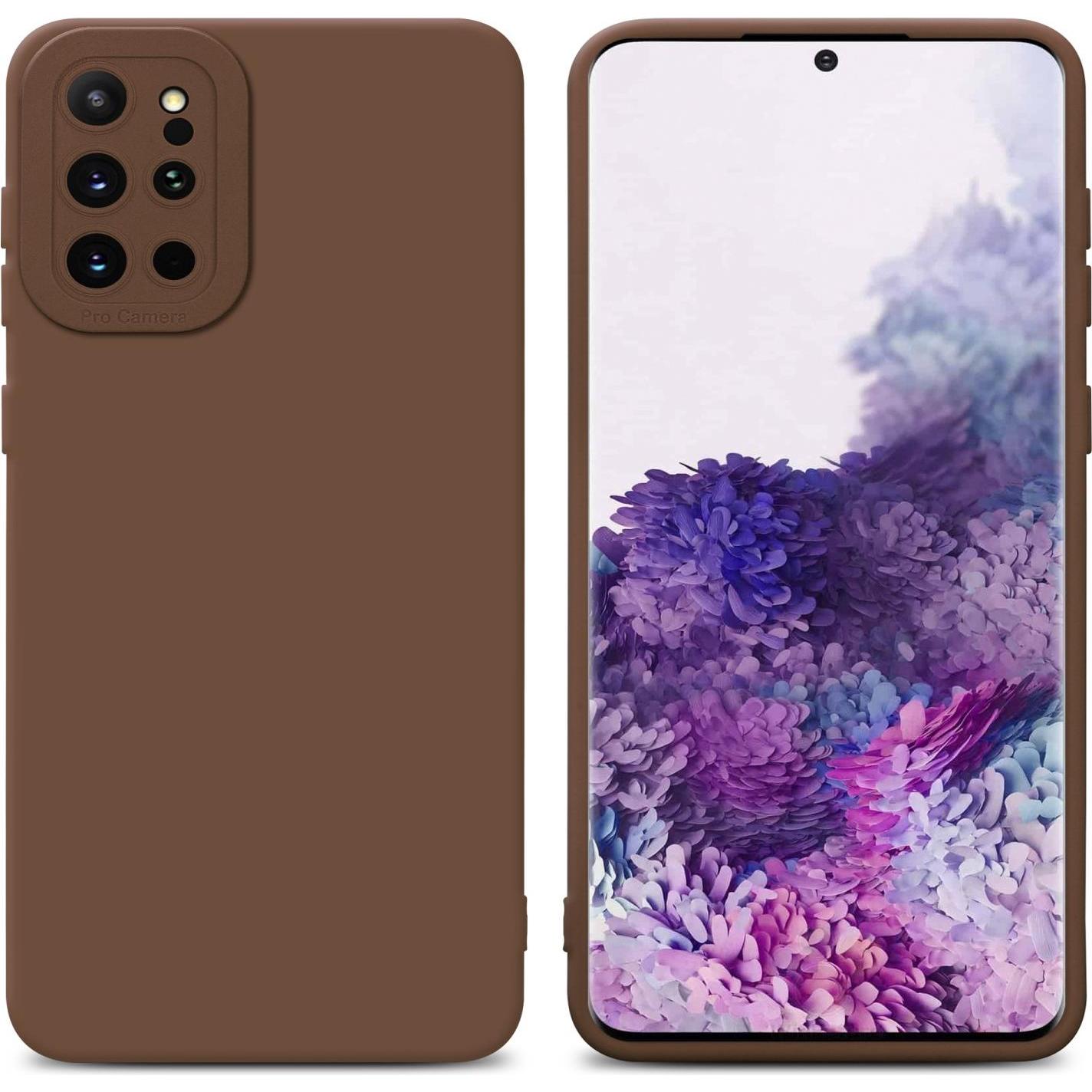 Cadorabo Hülle für Samsung Galaxy S20 PLUS im TPU Fluid LM162 Style (Samsung Galaxy S20+), Smartphone Hülle, Braun