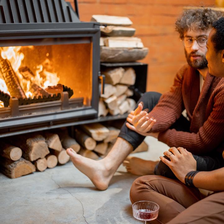 Produktbild Relaxdays Kaminrost Gusseisen mit Standfüssen