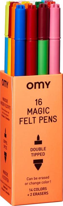 Actual product image OMY Magic felt pens (Multicoloured, 16 x)