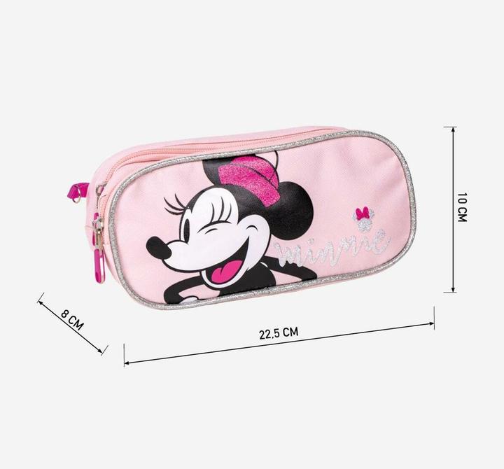Actual product image Minnie Mouse double multi-purpose pouch Pink 22.5 x 8 x 10 cm