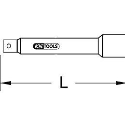 Thumbnail - KS Tools, Steckschlüssel + Stecknuss, 1/2"" Isolierte Verlängerung, 125mm