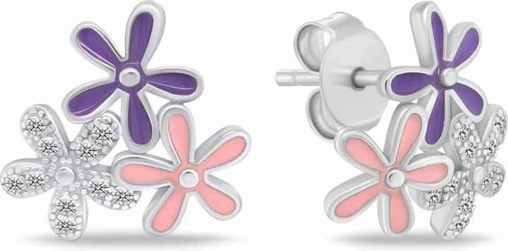 Immagine prodotto Brilio Argento - Orecchini in argento con zirconi EA1049W (Argento)