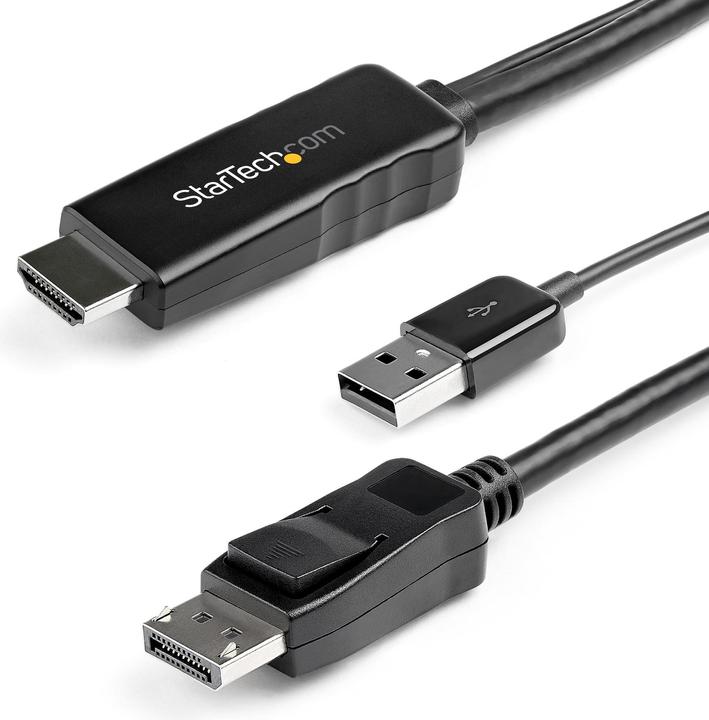 Produktbild StarTech .com 2 m (6.6 ft.) HDMI to DisplayPort Cable (2 m, Andere, 1.4)