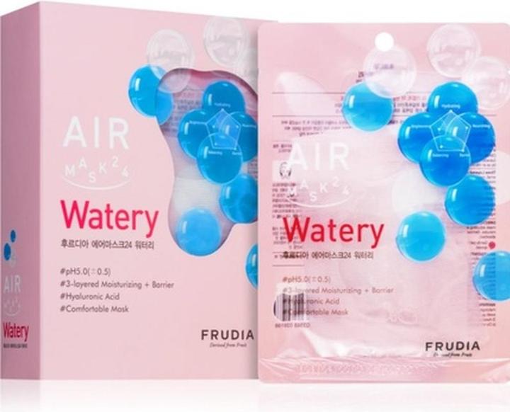 Actual product image Frudia AIR Watery mask 10x25 ml - Skin regeneration sheet mask (25 ml)