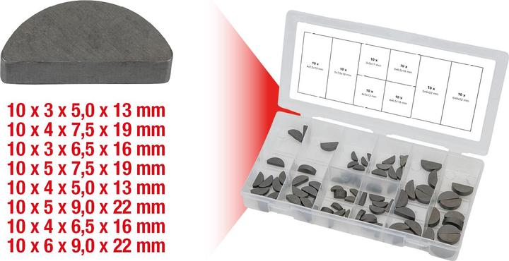Produktbild KS Tools Sortiment Federkeile