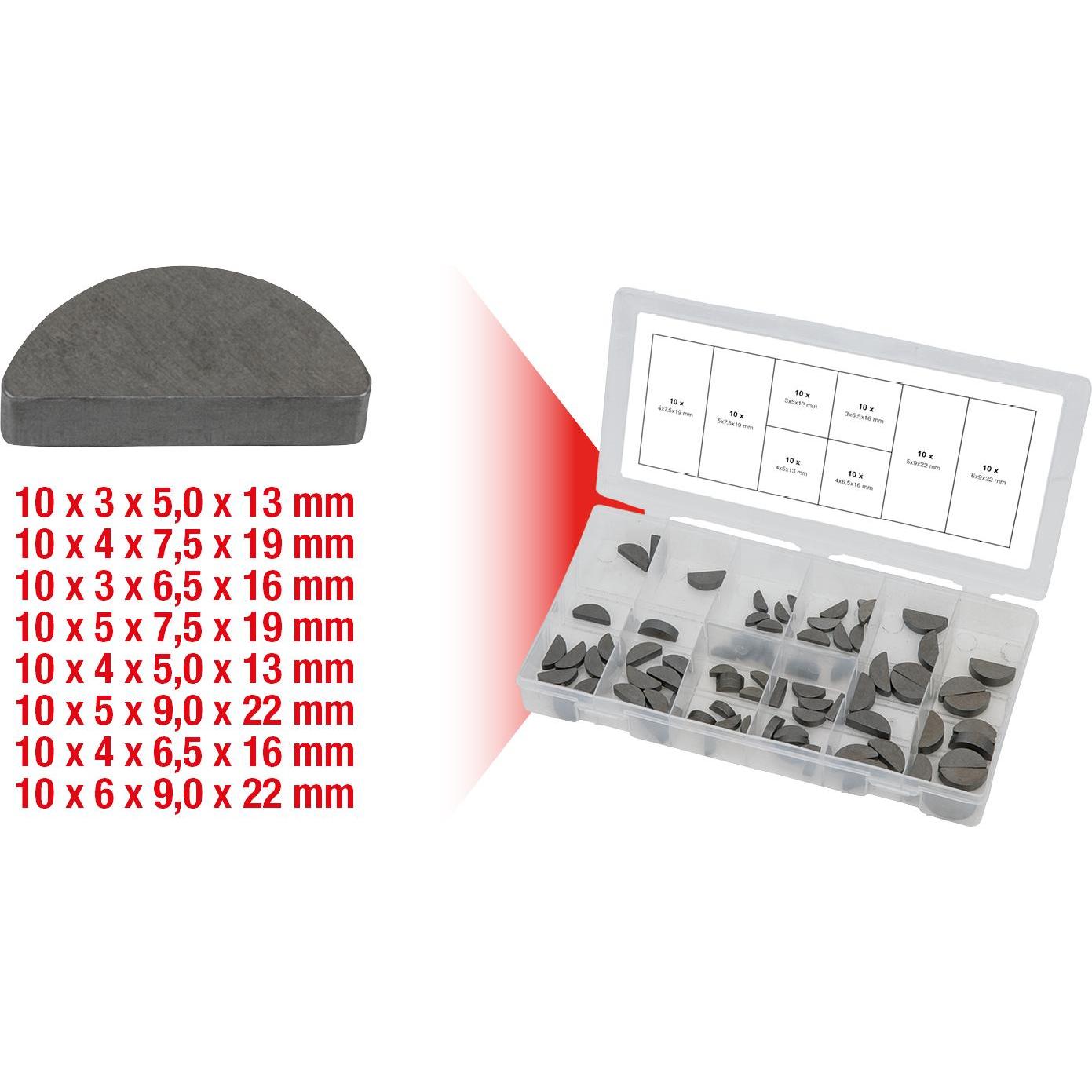 Thumbnail - KS Tools, Zubehör Befestigungstechnik, Sortiment Federkeile